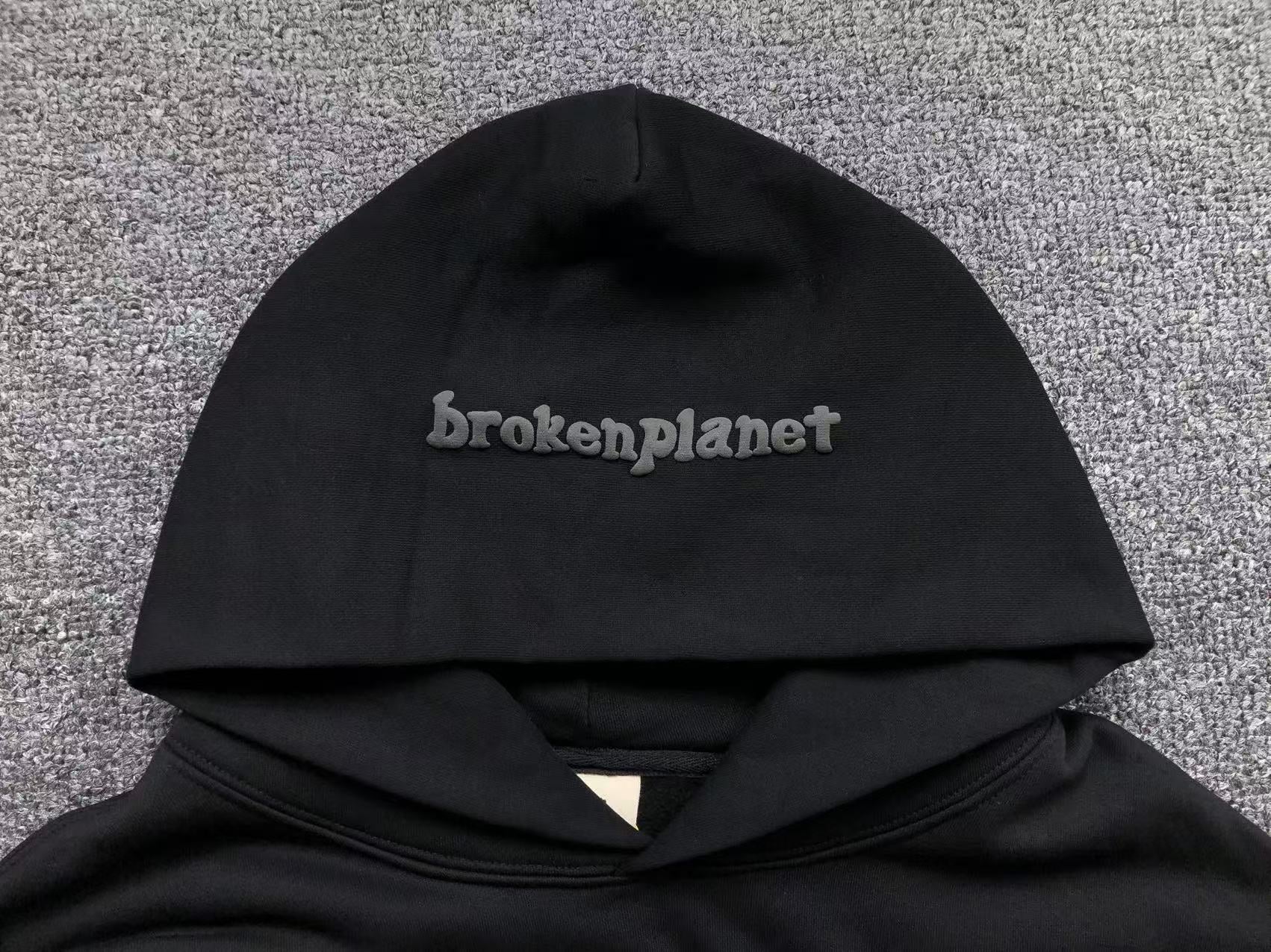 BROKEN PLANET PLANET REPAIR SERVICES HOODIE BLACK - Sin Sity Reps