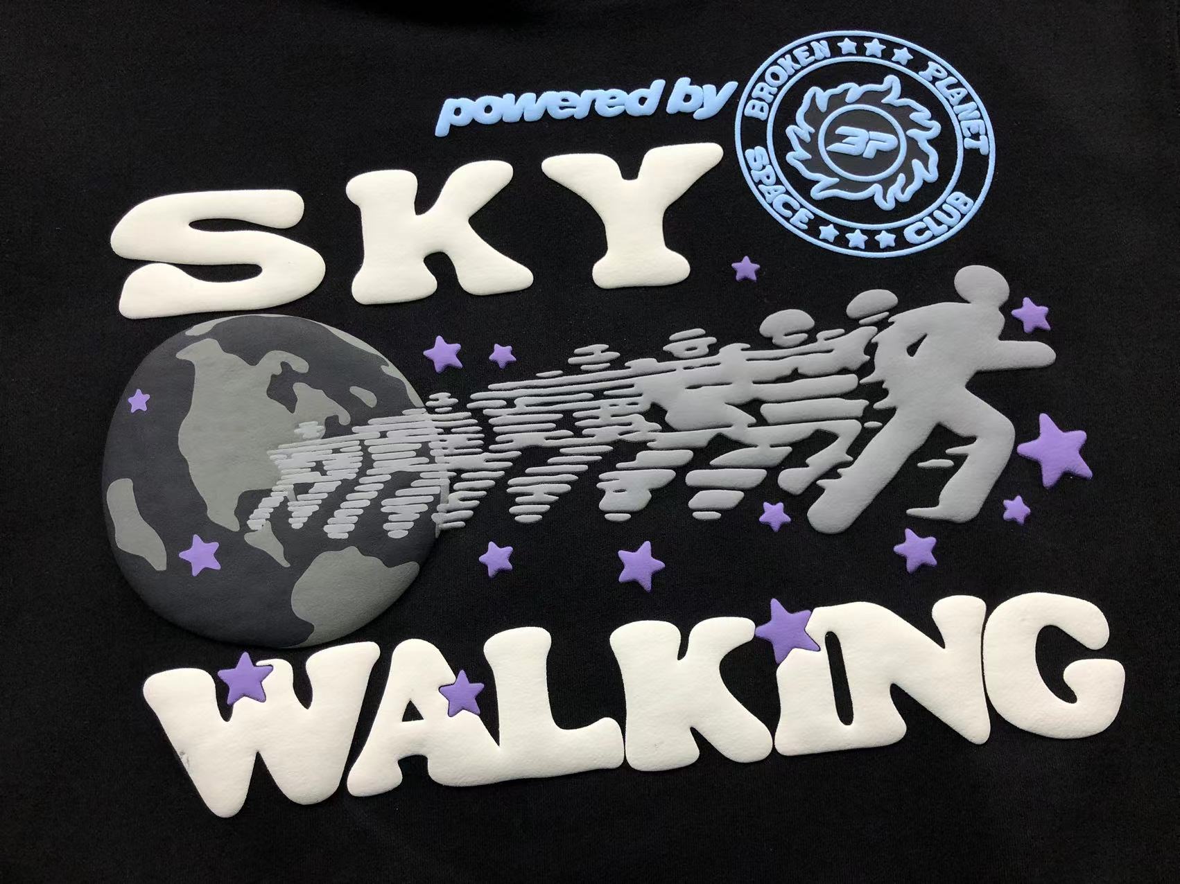 BROKEN PLANET SKY WALKING HOODIE BLACK - Sin Sity Reps