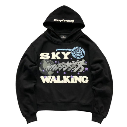 BROKEN PLANET SKY WALKING HOODIE BLACK - Sin Sity Reps