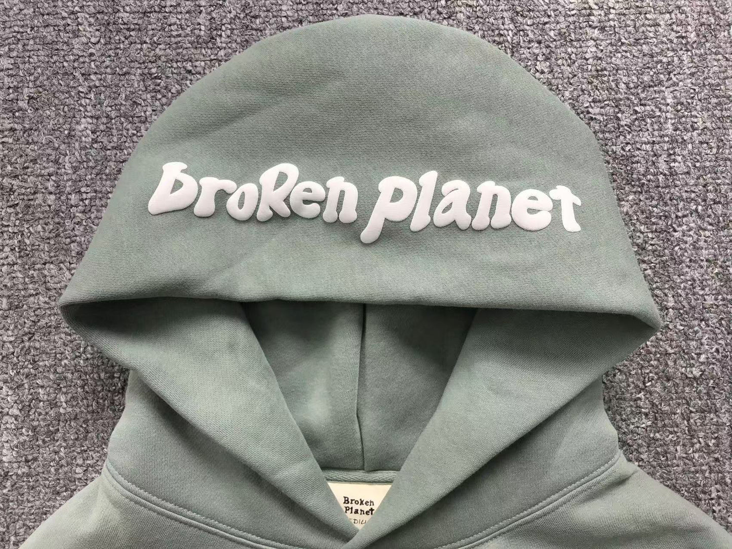 BROKEN PLANET SPACE TRAILS HOODIE OLIVE - Sin Sity Reps