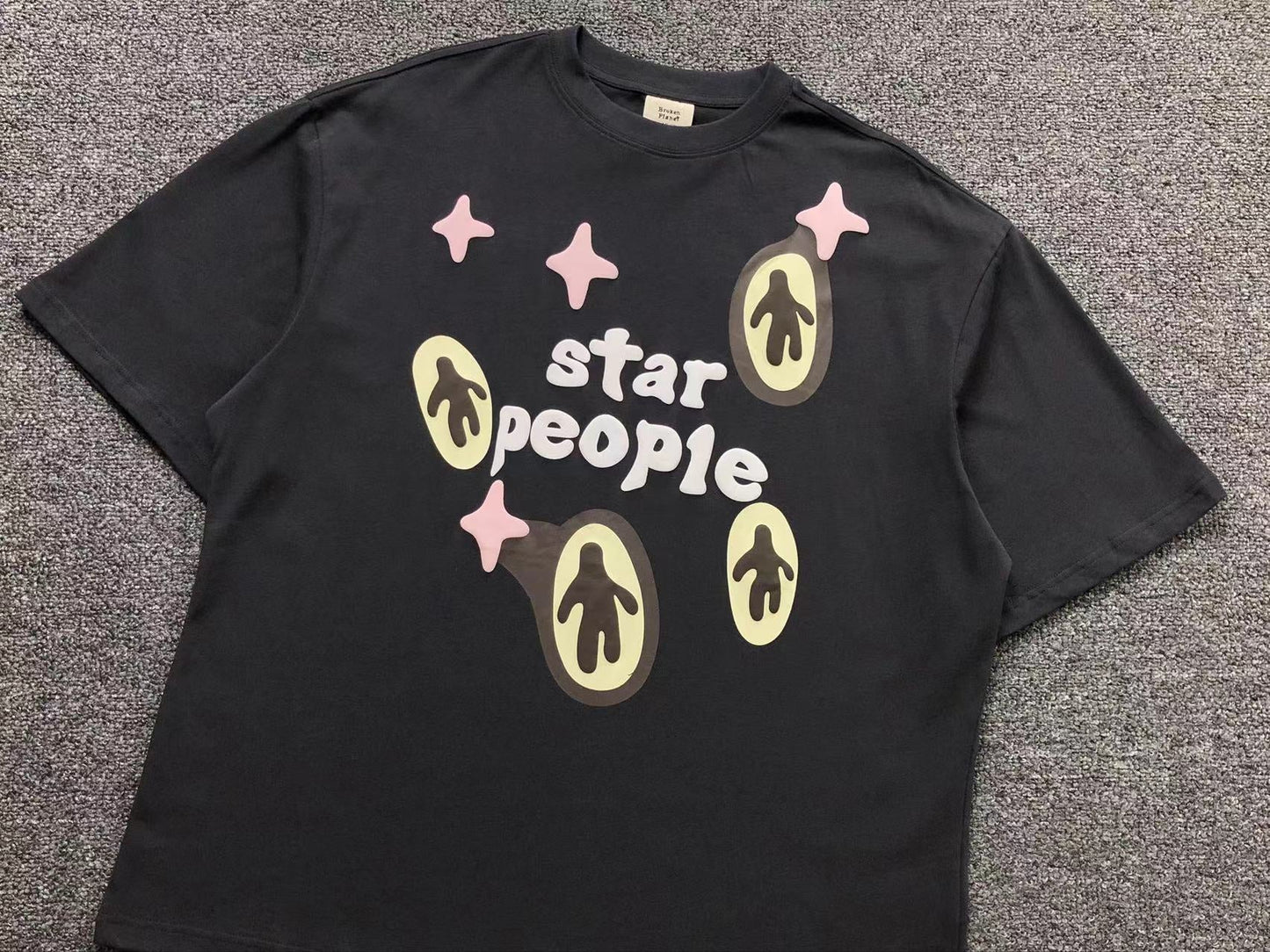 BROKEN PLANET STAR PEOPLE T - SHIRT BLACK - Sin Sity Reps