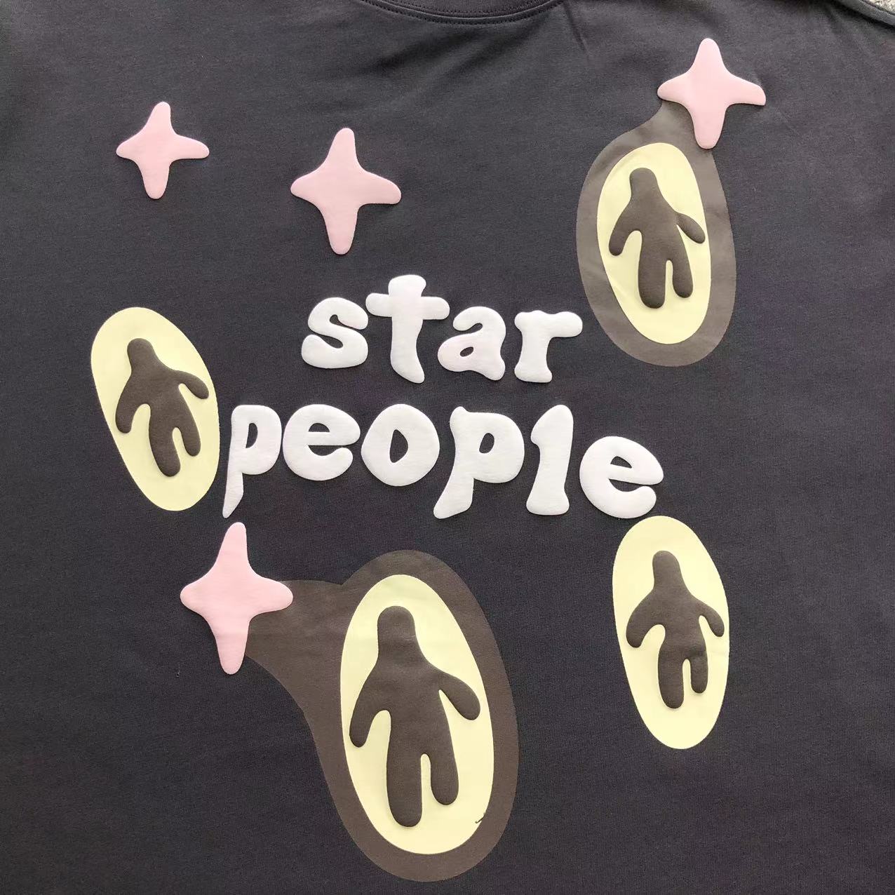 BROKEN PLANET STAR PEOPLE T - SHIRT BLACK - Sin Sity Reps