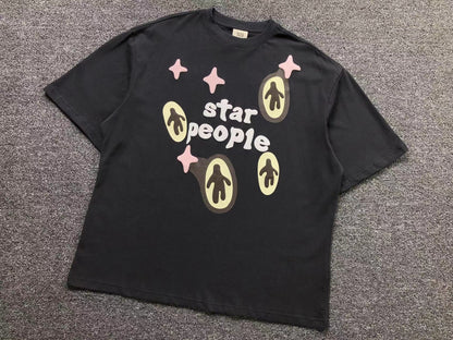 BROKEN PLANET STAR PEOPLE T - SHIRT BLACK - Sin Sity Reps