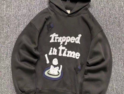 BROKEN PLANET TRAPPED IN TIME HOODIE SLATE - Sin Sity Reps