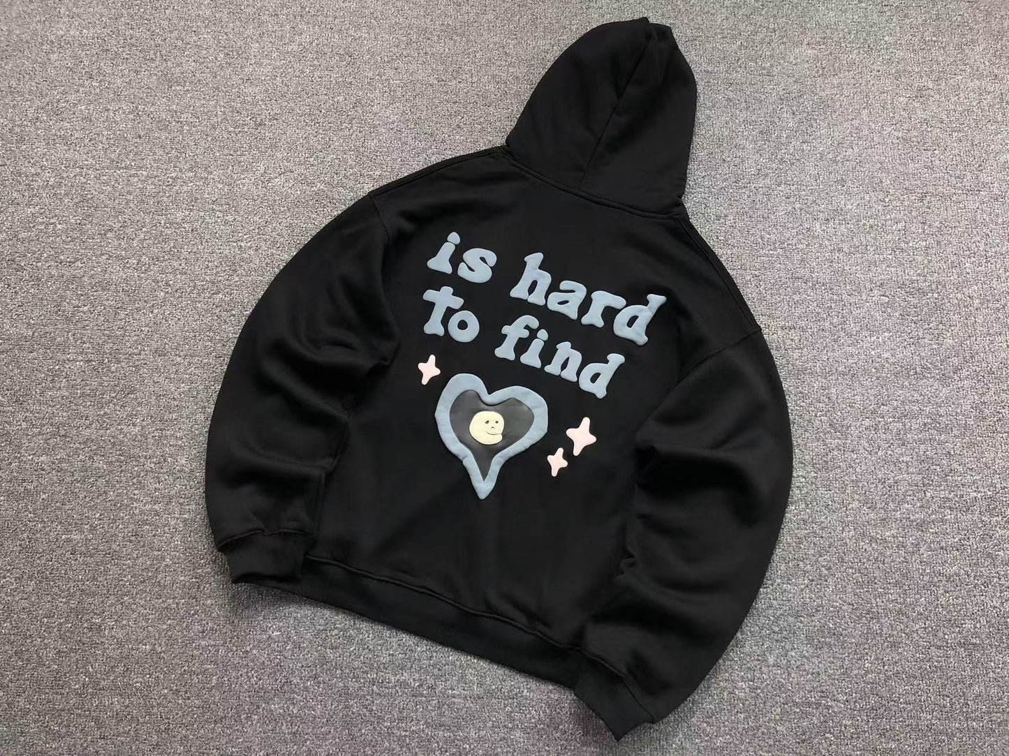 BROKEN PLANET TRUE LOVE IS HARD TO FIND HOODIE BLACK - Sin Sity Reps