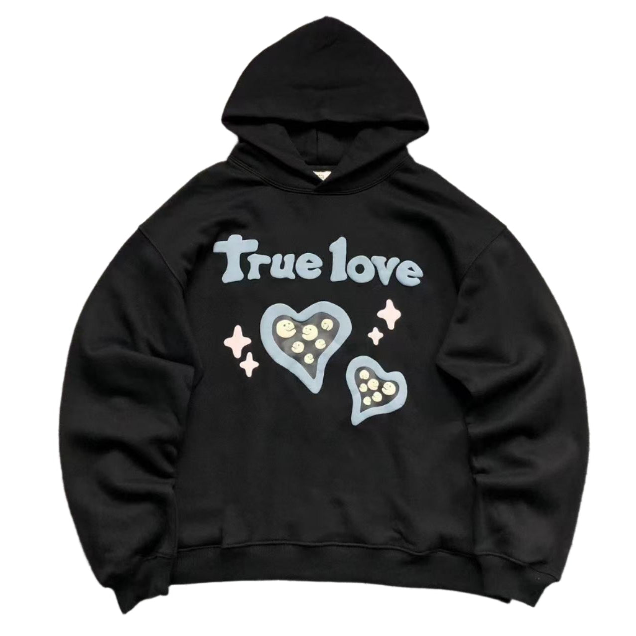 BROKEN PLANET TRUE LOVE IS HARD TO FIND HOODIE BLACK - Sin Sity Reps