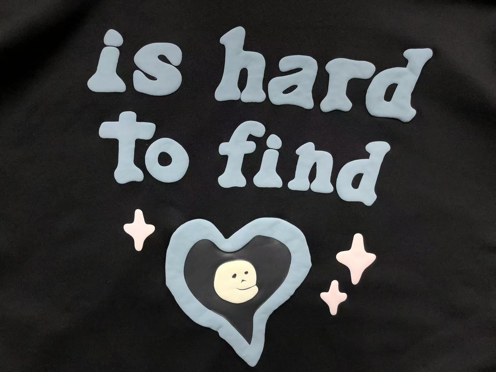 BROKEN PLANET TRUE LOVE IS HARD TO FIND HOODIE BLACK - Sin Sity Reps