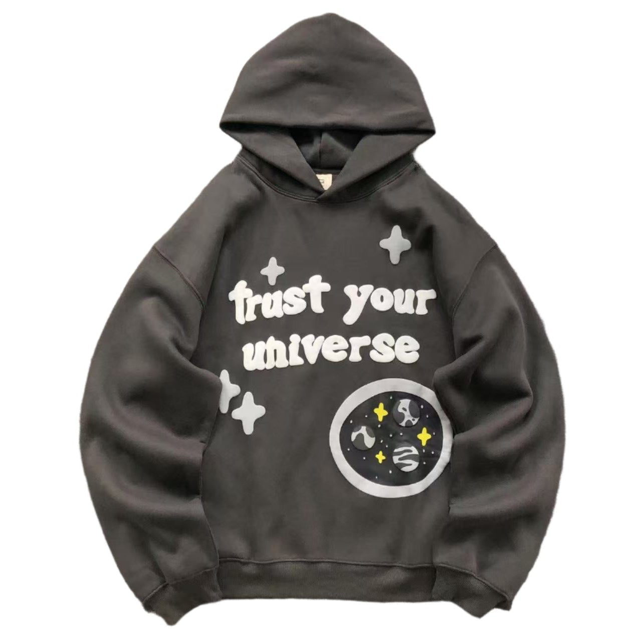 BROKEN PLANET TRUST YOUR UNIVERSE HOODIE SLATE - Sin Sity Reps