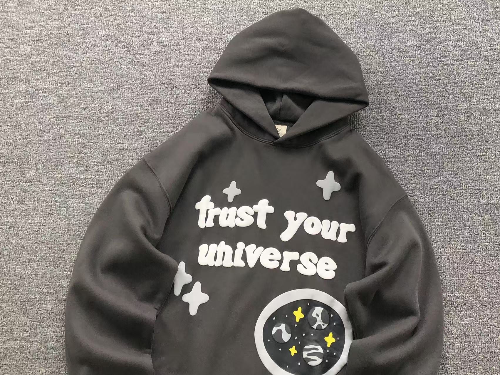 BROKEN PLANET TRUST YOUR UNIVERSE HOODIE SLATE - Sin Sity Reps