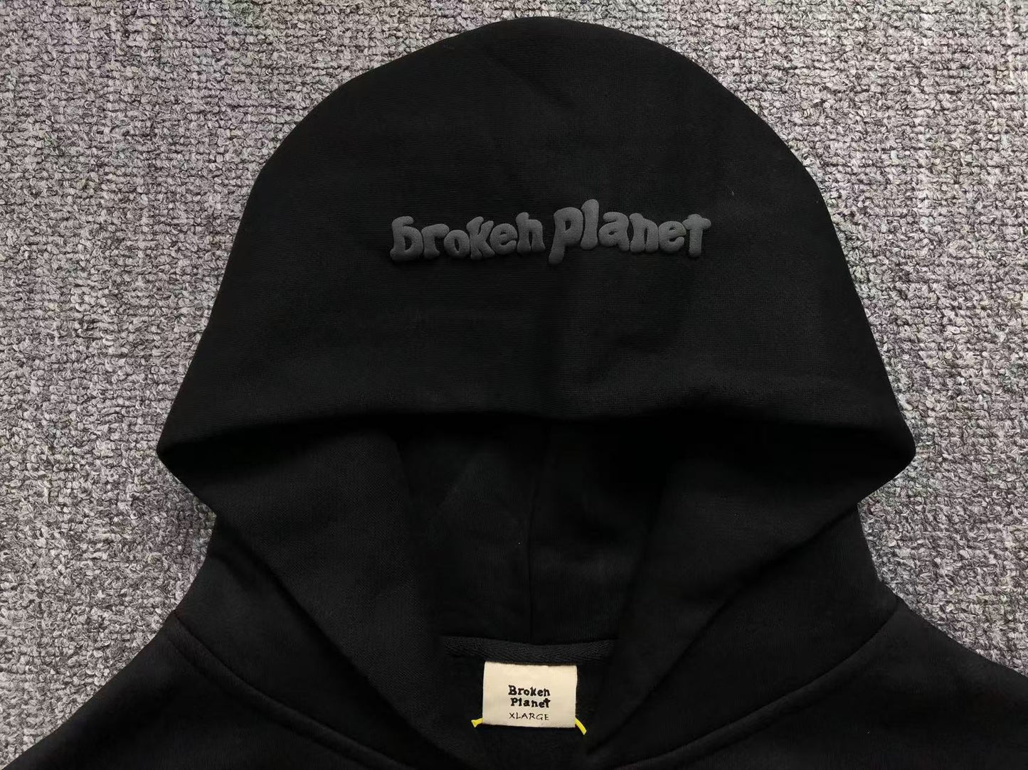 BROKEN PLANET ZIP UP HOODIE BLACK - Sin Sity Reps