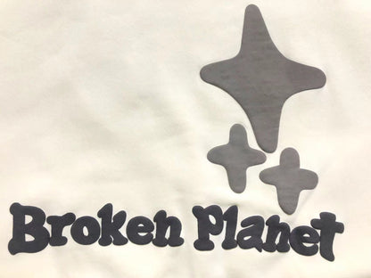 BROKEN PLANETS ALONE BUT NOT LONELY HOODIE BONE - Sin Sity Reps