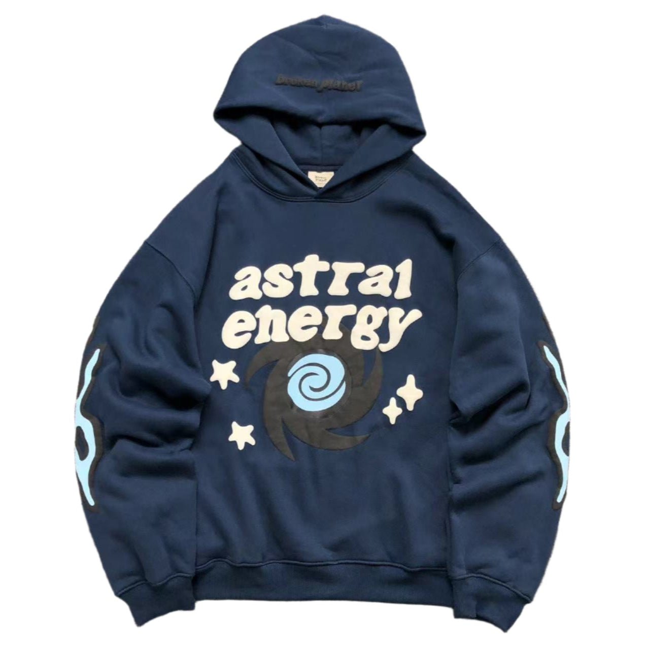 BROKEN PLANETS ASTRAL ENERGY HOODIE NAVY - Sin Sity Reps