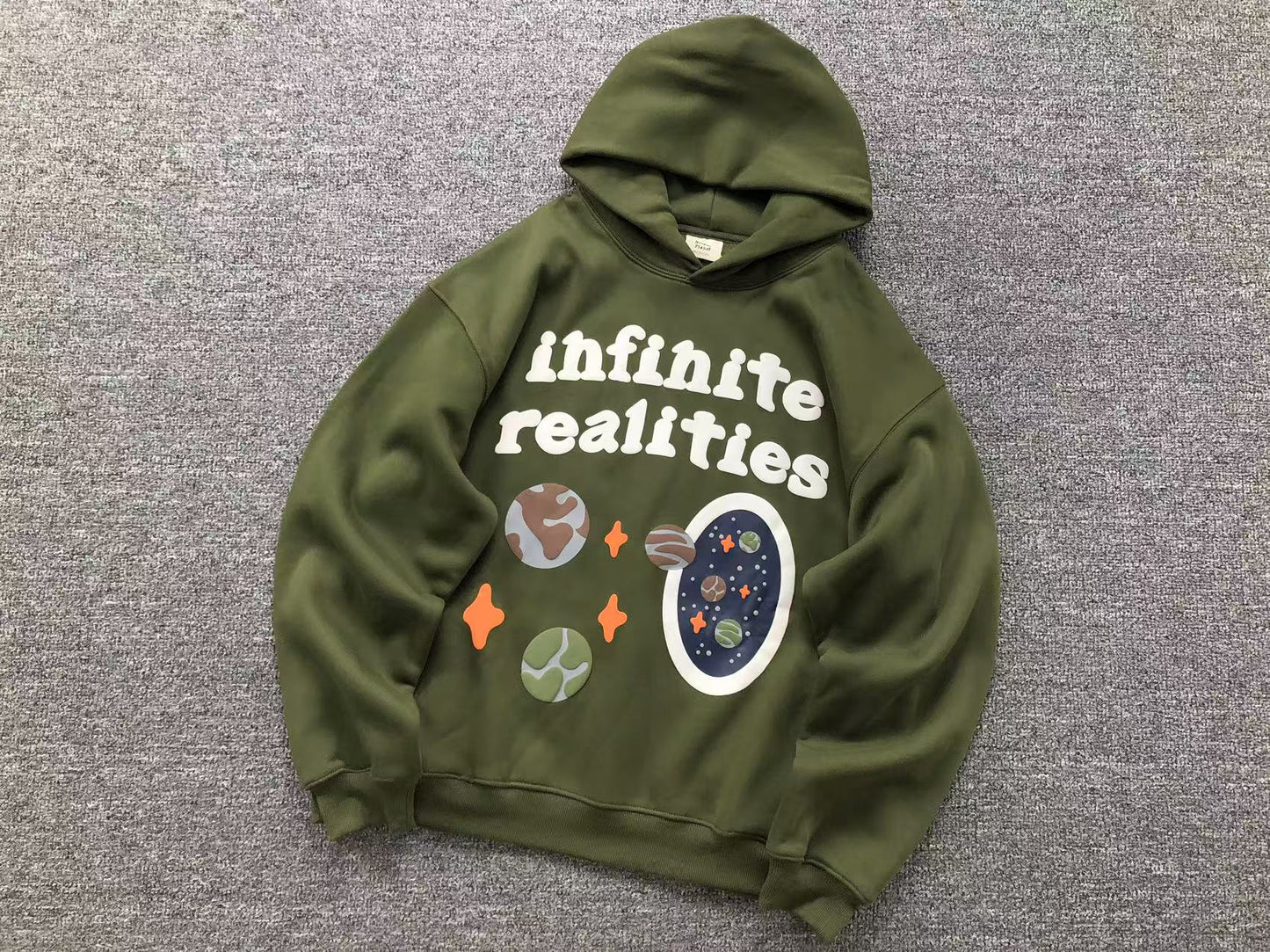 BROKEN PLANETS INFINITE REALITY HOODIE GREEN - Sin Sity Reps