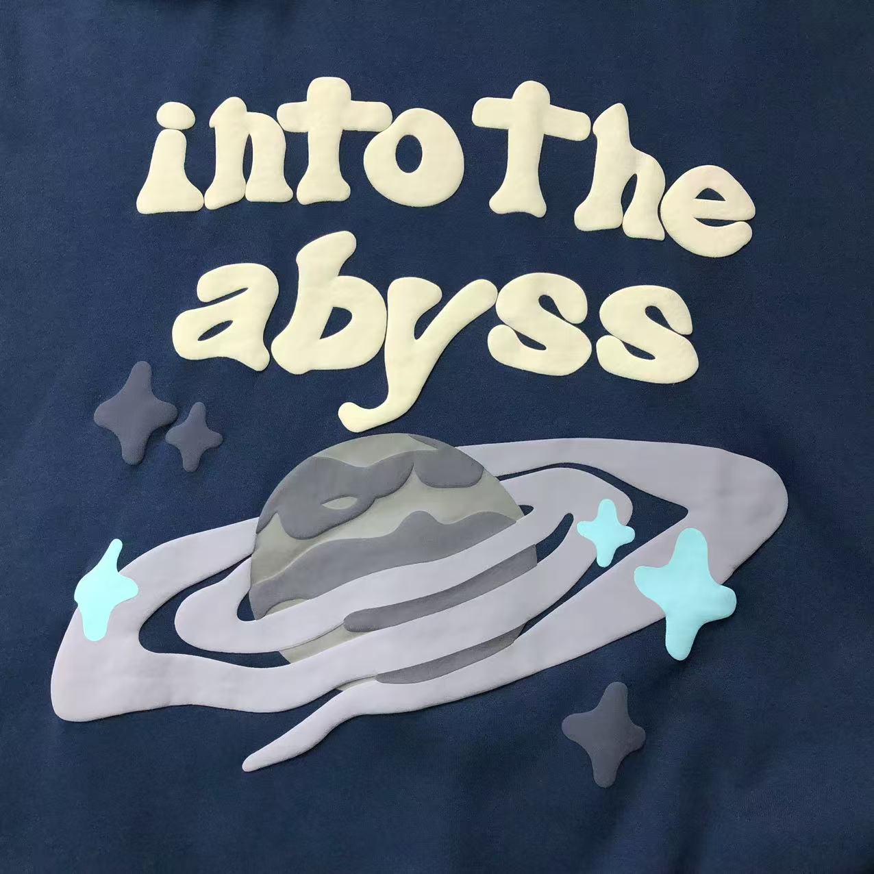 BROKEN PLANETS INTO THE ABYSS HOODIE NAVY - Sin Sity Reps