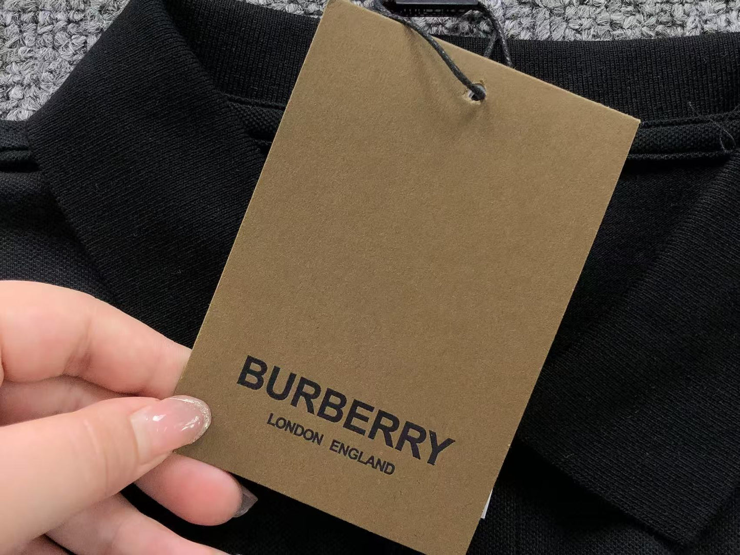 BURBERRY BASIC POLO SHIRT BLACK - Sin Sity Reps