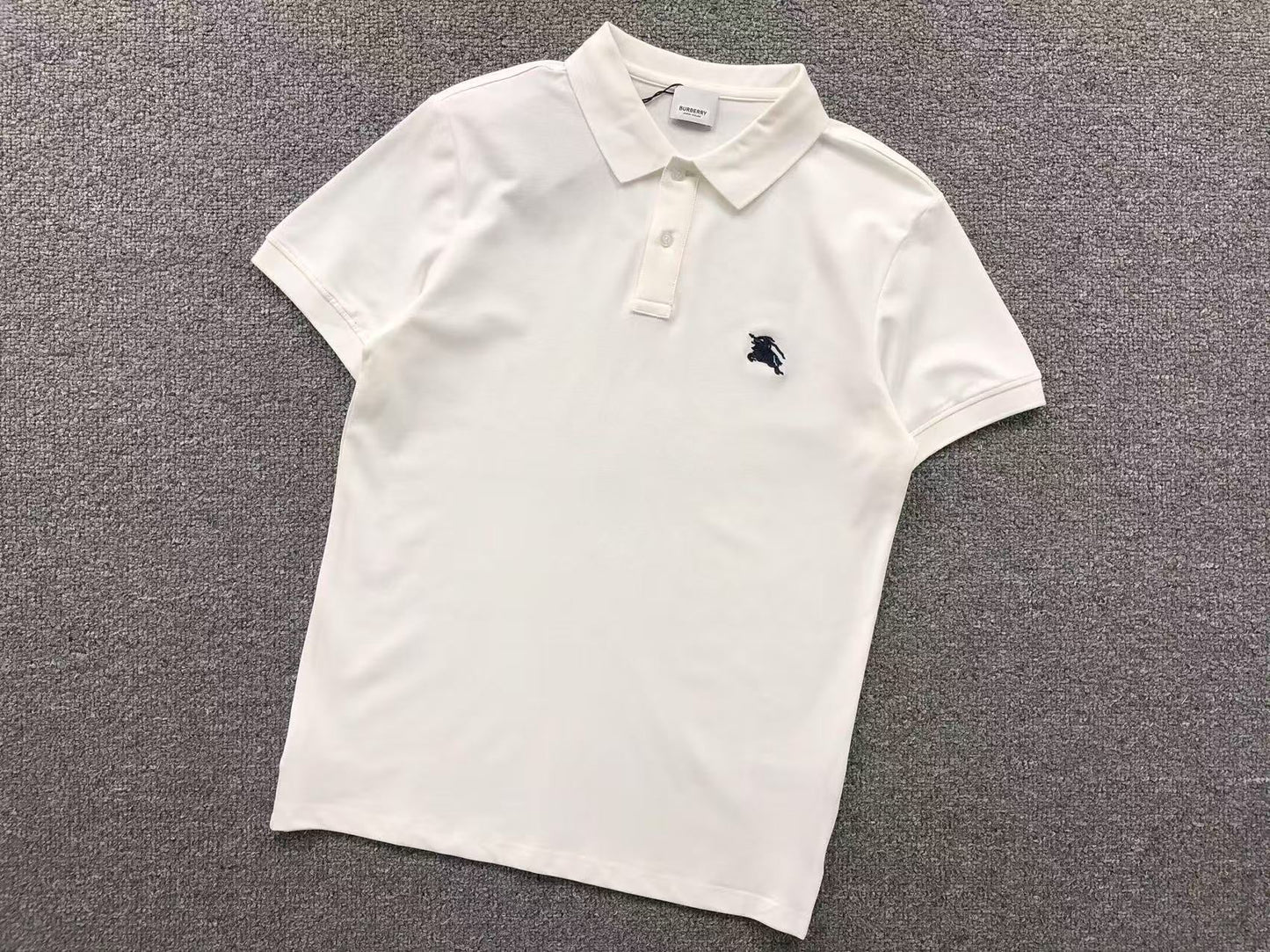 BURBERRY BASIC POLO SHIRT WHITE - Sin Sity Reps