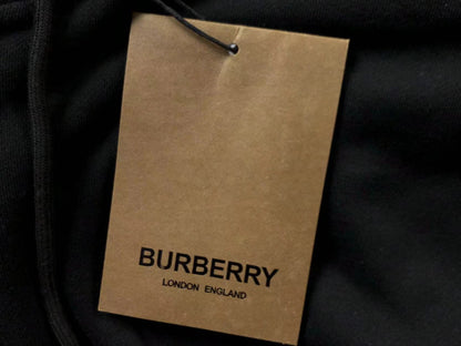 BURBERRY CHECK HOOD FULL ZIP HOODIE BLACK - Sin Sity Reps