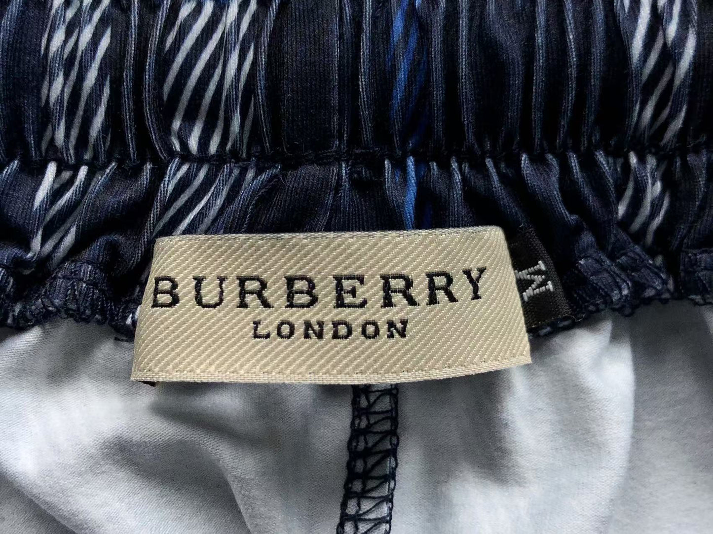 BURBERRY CHECK - PRINT SHORTS DARK BLUE - Sin Sity Reps