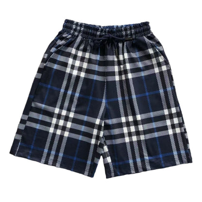 BURBERRY CHECK - PRINT SHORTS DARK BLUE - Sin Sity Reps