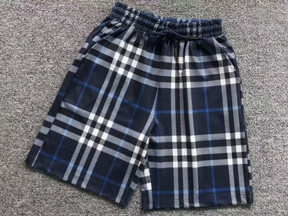 BURBERRY CHECK - PRINT SHORTS DARK BLUE - Sin Sity Reps