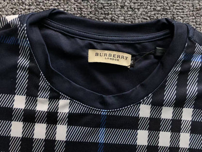 BURBERRY CHECK - PRINT T - SHIRT DARK BLUE - Sin Sity Reps