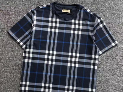 BURBERRY CHECK - PRINT T - SHIRT DARK BLUE - Sin Sity Reps