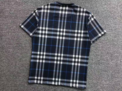 BURBERRY CHECK - PRINT T - SHIRT DARK BLUE - Sin Sity Reps