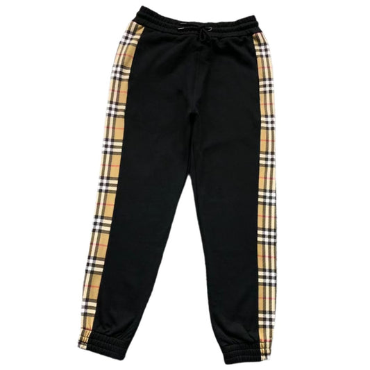 BURBERRY CHECKERED PRINT DESIGN SWEATPANTS BLACK - Sin Sity Reps