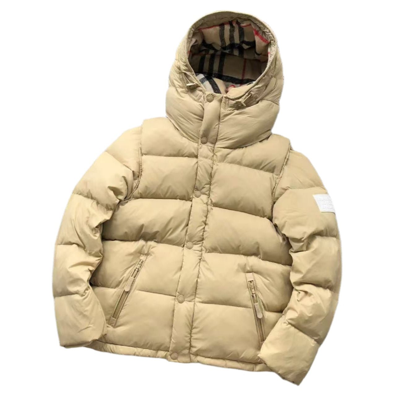 BURBERRY DETACHABLE SLEEVE WINTER JACKET BEIGE - Sin Sity Reps