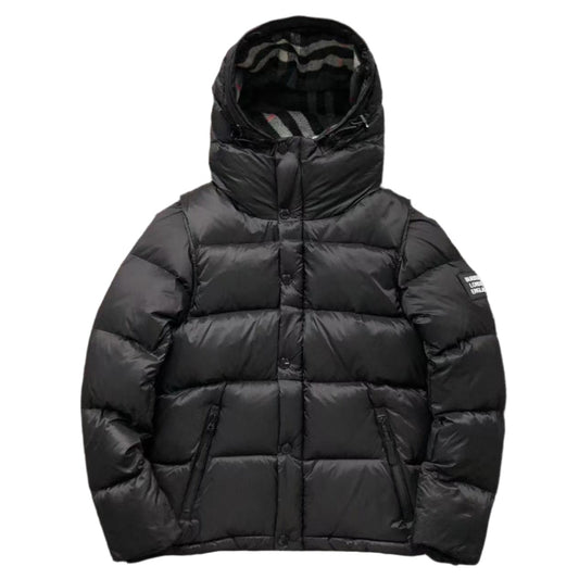 BURBERRY DETACHABLE SLEEVE WINTER JACKET BLACK - Sin Sity Reps