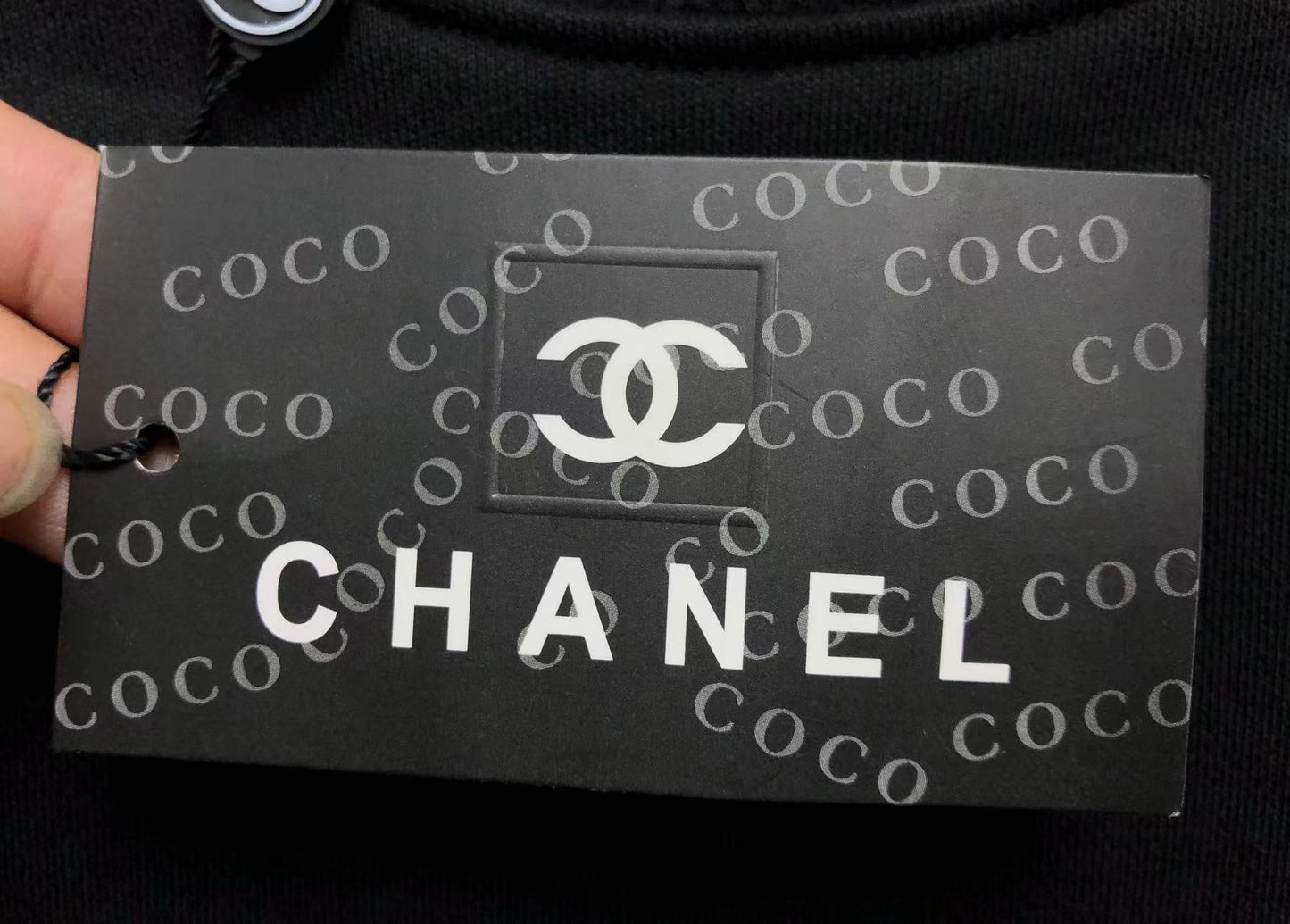 CHANEL CC LOGO SWEATSHIRT BLACK - Sin Sity Reps