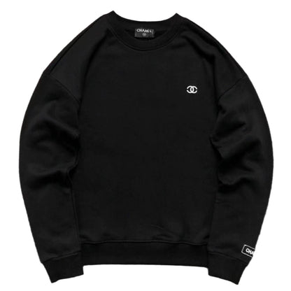 CHANEL CC LOGO SWEATSHIRT BLACK - Sin Sity Reps