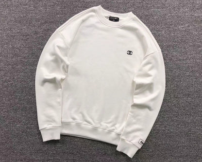 CHANEL CC LOGO SWEATSHIRT WHITE - Sin Sity Reps