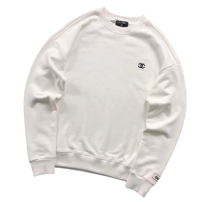 CHANEL CC LOGO SWEATSHIRT WHITE - Sin Sity Reps