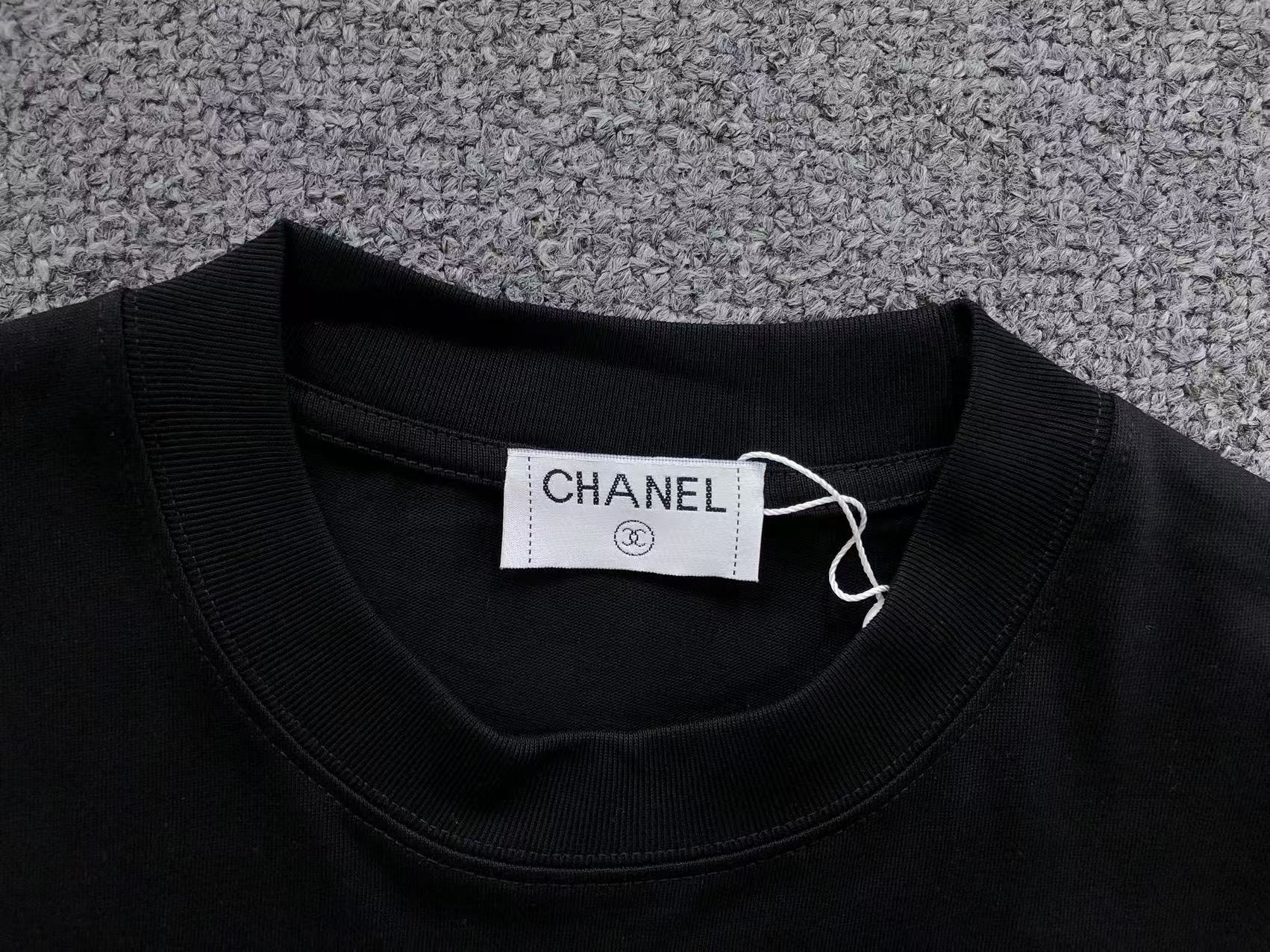 CHANEL MICKEY MOUSE LOGO T - SHIRT BLACK - Sin Sity Reps