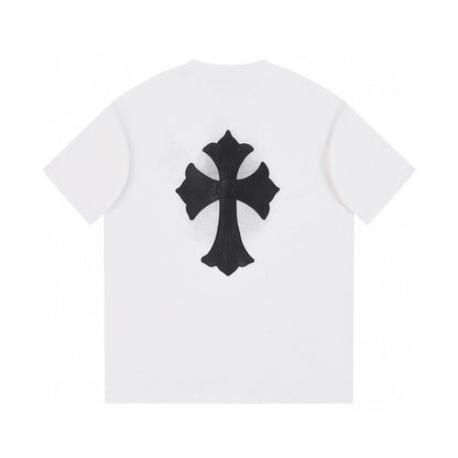 CHROME HEARTS BLACK CROSS T - SHIRT WHITE - Sin Sity Reps