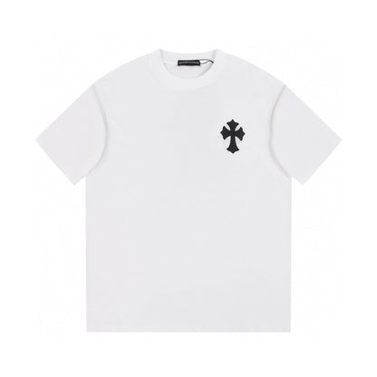 CHROME HEARTS BLACK CROSS T - SHIRT WHITE - Sin Sity Reps