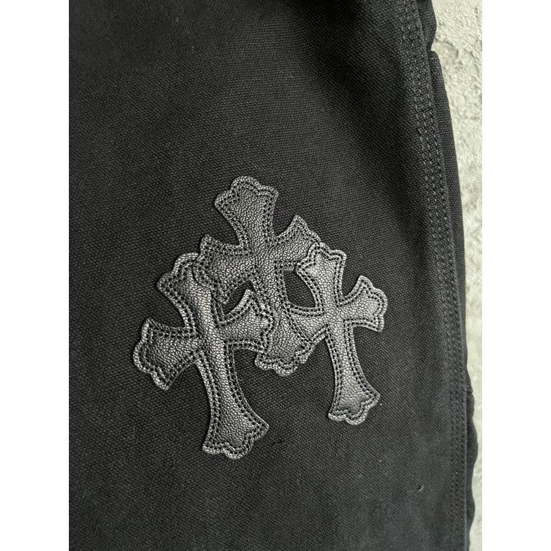 CHROME HEARTS BLACK DOUBLE KNEE CARPENTER JEANS - Sin Sity Reps