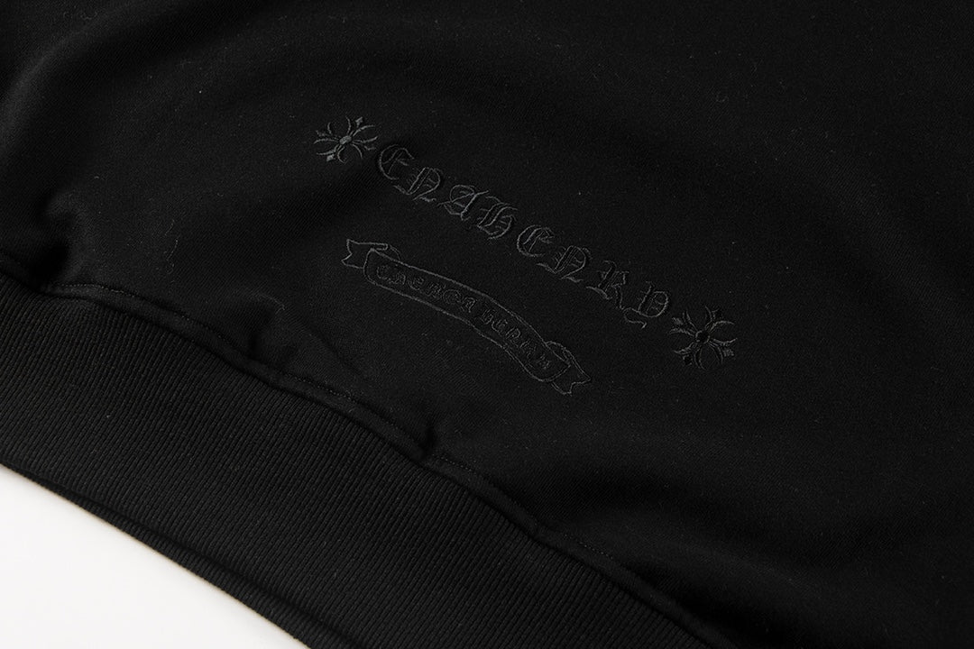 CHROME HEARTS CROSS PATCH SWEATSHIRT BLACK - Sin Sity Reps