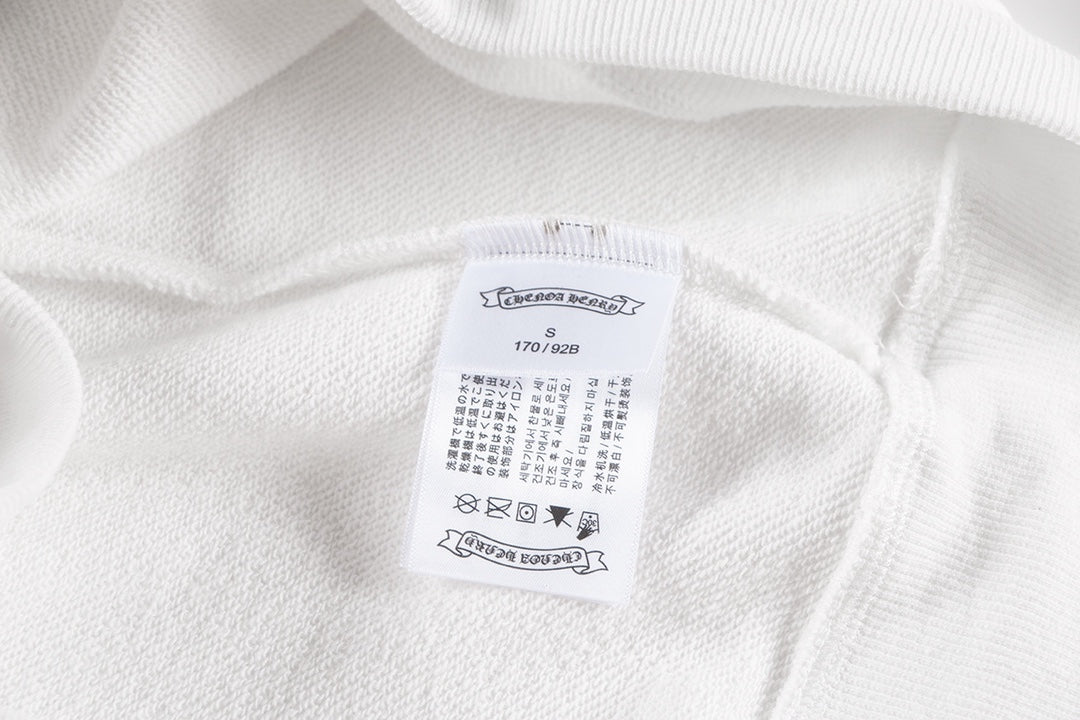 CHROME HEARTS CROSS PATCH SWEATSHIRT WHITE - Sin Sity Reps