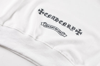 CHROME HEARTS CROSS PATCH SWEATSHIRT WHITE - Sin Sity Reps