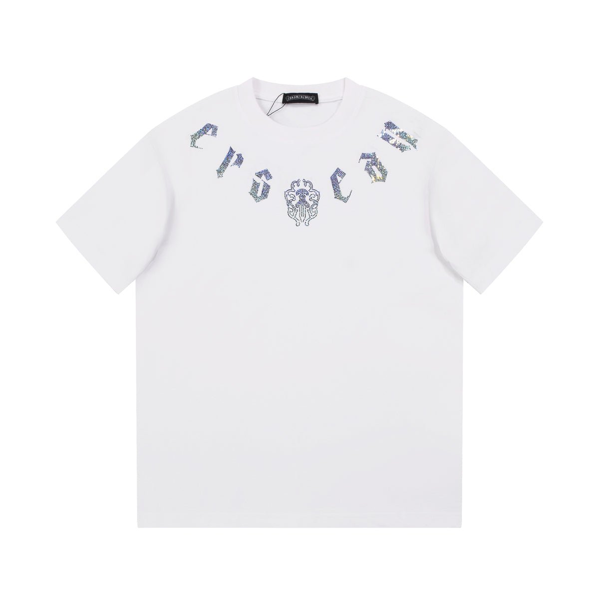 CHROME HEARTS GLITTER GRAPHIC T - SHIRT WHITE - Sin Sity Reps