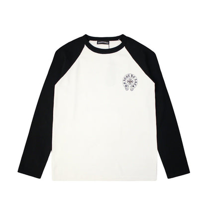 CHROME HEARTS HORSE SHOE LOGO LONGSLEEVE WHITE BLACK - Sin Sity Reps