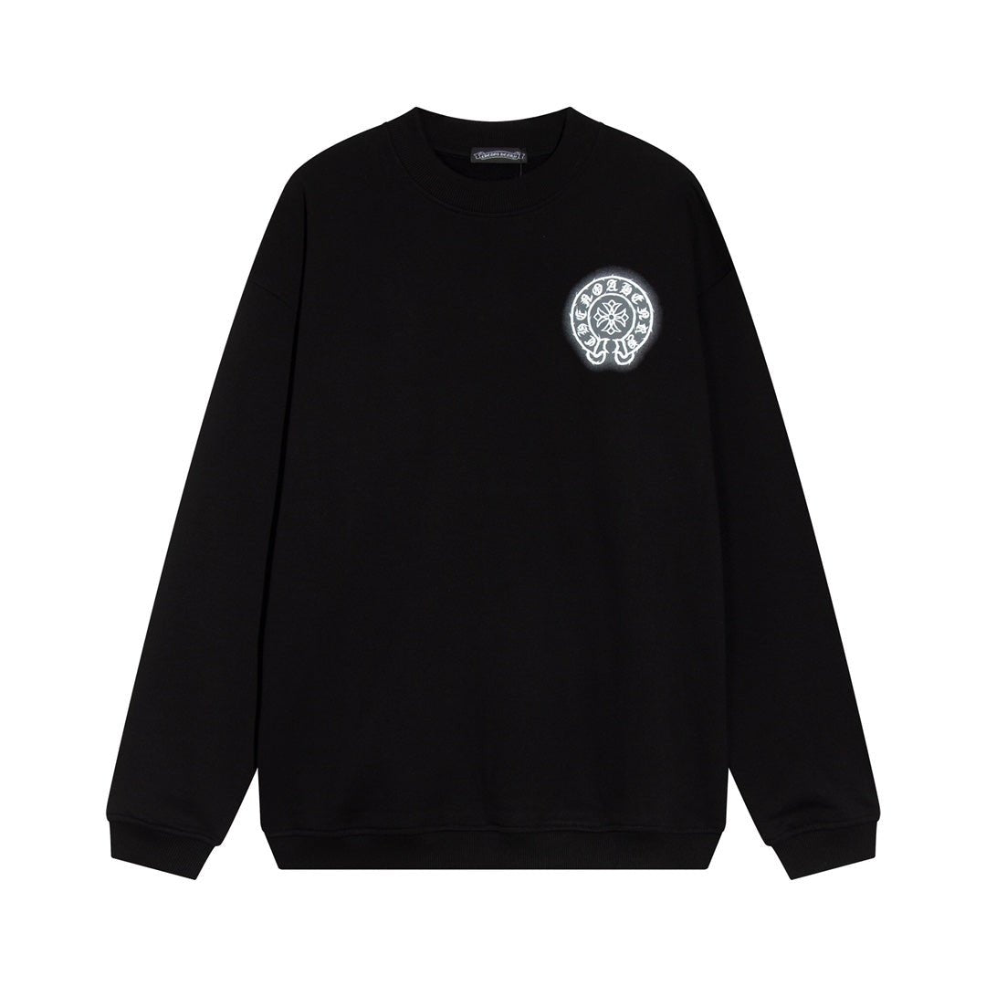 CHROME HEARTS HORSE SHOE LOGO SWEATSHIRT BLACK - Sin Sity Reps