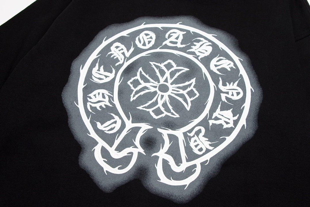 CHROME HEARTS HORSE SHOE LOGO SWEATSHIRT BLACK - Sin Sity Reps