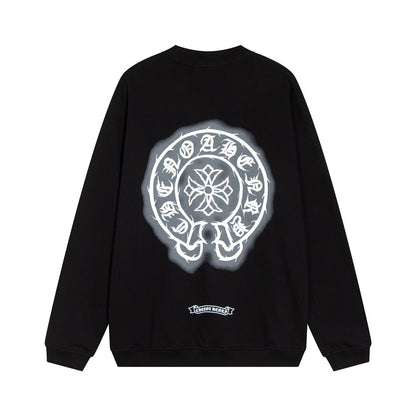 CHROME HEARTS HORSE SHOE LOGO SWEATSHIRT BLACK - Sin Sity Reps