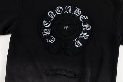 CHROME HEARTS HORSE SHOE LOGO SWEATSHIRT GRADIENT BLACK - Sin Sity Reps