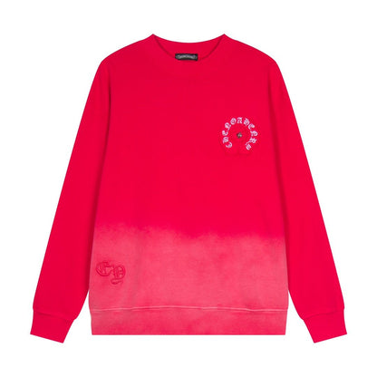 CHROME HEARTS HORSE SHOE LOGO SWEATSHIRT GRADIENT RED - Sin Sity Reps