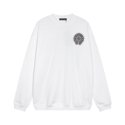 CHROME HEARTS HORSE SHOE LOGO SWEATSHIRT WHITE - Sin Sity Reps