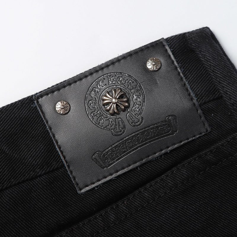 CHROME HEARTS JEANS BLACK GREEN LEOPARD - Sin Sity Reps